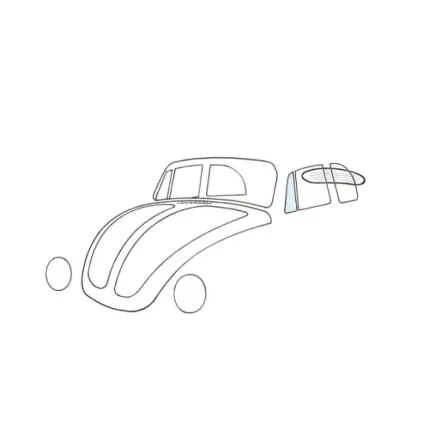 Ventilasjonsvindu, venstre, cabriolet