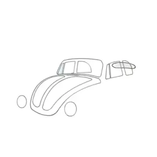 Luftevingevindu, høyre, cabriolet