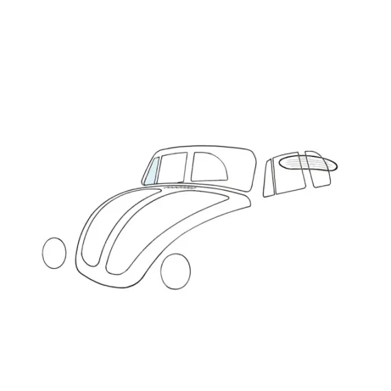 Luftevingevindu, høyre, cabriolet