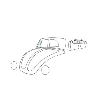 Luftevingevindu, høyre, cabriolet