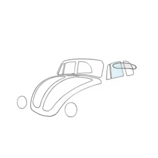 Dørvindu, venstre, cabriolet