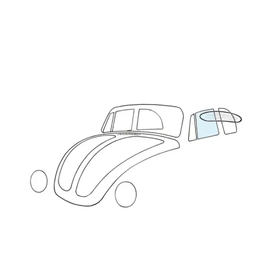 Dørvindu, venstre, cabriolet