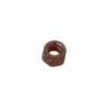 Eksosmutter (kobber) M8 for 12mm skiftenøkkel